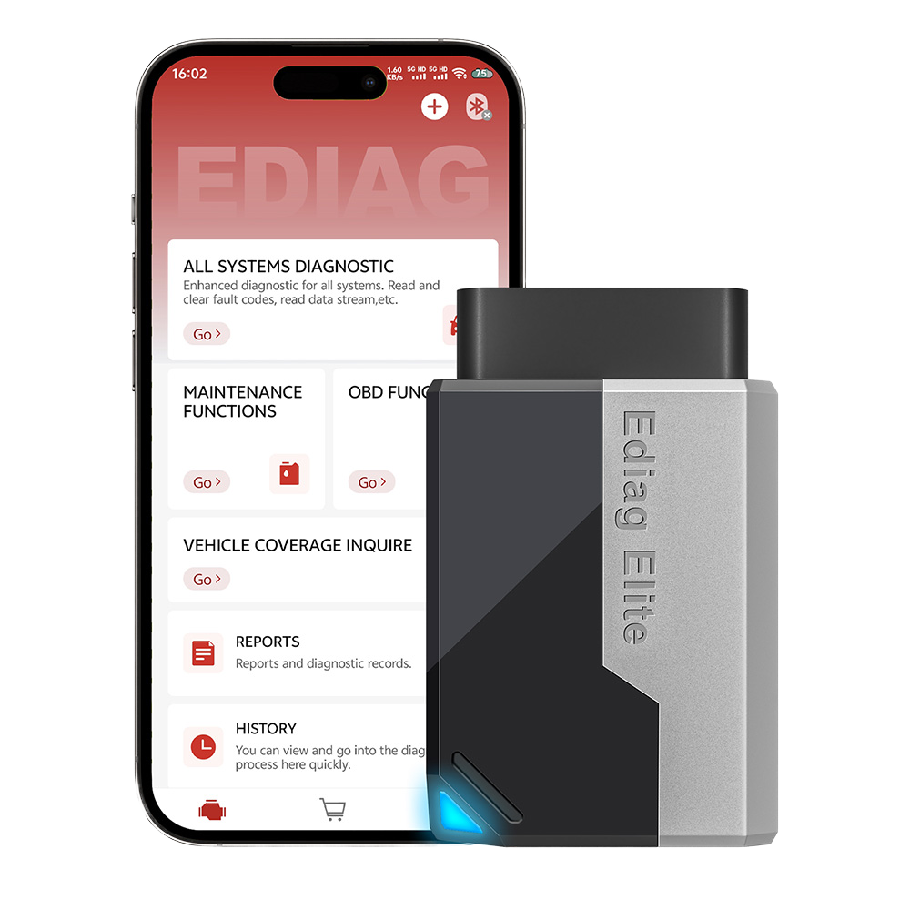 KINGBOLEN Ediag Elite – Bluetooth visu sistēmu diagnostika ar aktīvajiem testiem